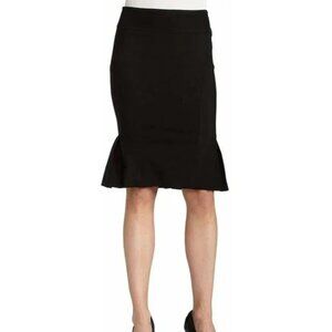 XOXO Juniors Vintage Y2K Skirt 1 Black Peplum Knee Length Pinup Girl Retro